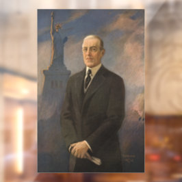 Vrijheidsbeeld en President Woodrow Wilson Raamsticker