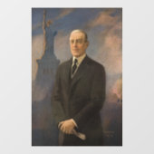 Vrijheidsbeeld en President Woodrow Wilson Raamsticker (Vel)