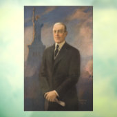 Vrijheidsbeeld en President Woodrow Wilson Raamsticker (Vel 3)
