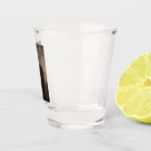 Vrijheidsbeeld en President Woodrow Wilson Shot Glas (Rechts)