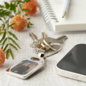 Vrijheidsbeeld en President Woodrow Wilson Sleutelhanger (Zijkant)