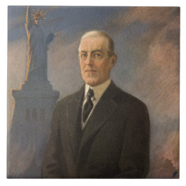 Vrijheidsbeeld en President Woodrow Wilson Tegeltje