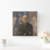 Vrijheidsbeeld en President Woodrow Wilson Vierkante Klok (Huis)
