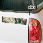 Vrijheidsbeeld en vuurwerk bumpersticker (Op Truck)