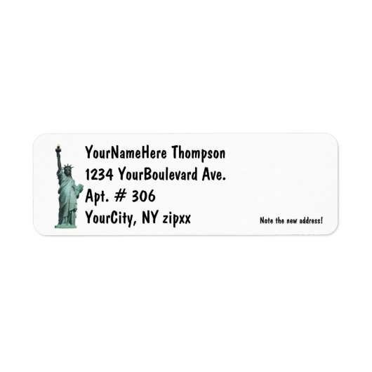 Vrijheidsbeeld Etiket (Voorkant)