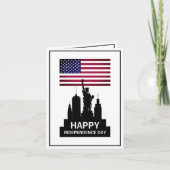 Vrijheidsbeeld, feestdag feestdag kaart (Voorkant)