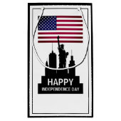 Vrijheidsbeeld, feestdag feestdag klein cadeauzakje (Achterkant)