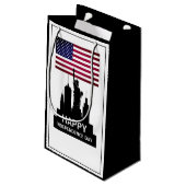 Vrijheidsbeeld, feestdag feestdag klein cadeauzakje (Achterkant Gekanteld)