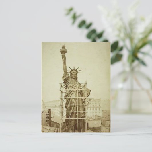  vrijheidsbeeld feestdagenkaart (Staand voorkant)