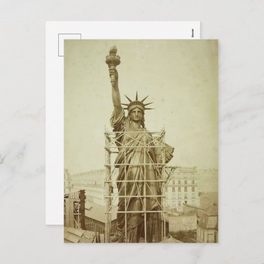 vrijheidsbeeld feestdagenkaart (Voorkant / Achterkant)