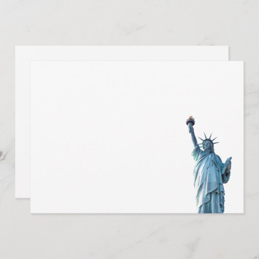 Vrijheidsbeeld Feestdagenkaart (Voorkant / Achterkant)