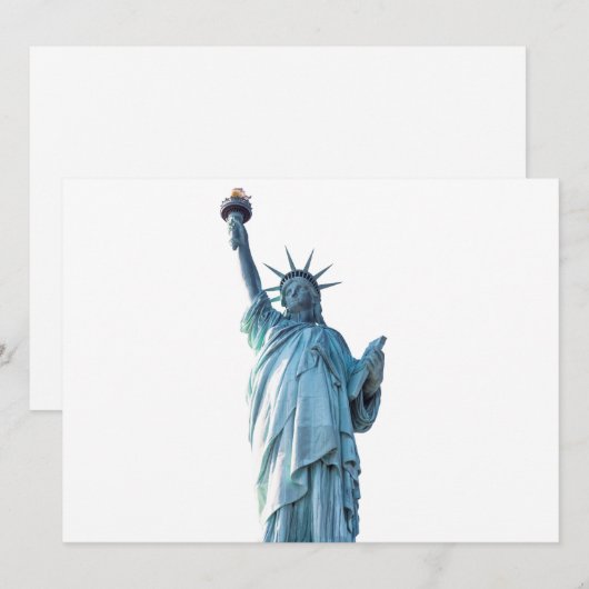 Vrijheidsbeeld Feestdagenkaart (Voorkant / Achterkant)