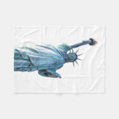 Vrijheidsbeeld Fleece Deken (Voorkant (Horizontaal))