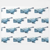 Vrijheidsbeeld Fleece Deken (Voorkant (Horizontaal))