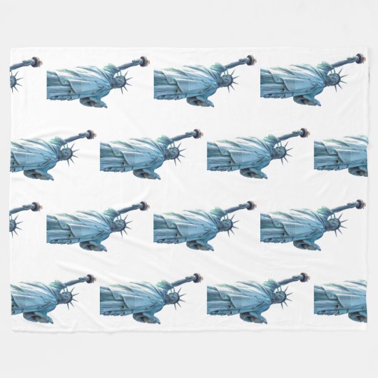 Vrijheidsbeeld Fleece Deken (Voorkant (Horizontaal))