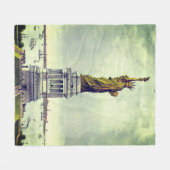 Vrijheidsbeeld Fleece Deken (Voorkant (Horizontaal))