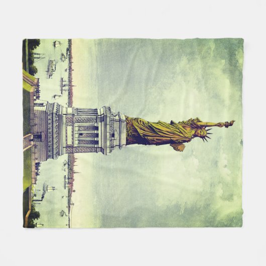  Vrijheidsbeeld Fleece Deken (Voorkant (Horizontaal))