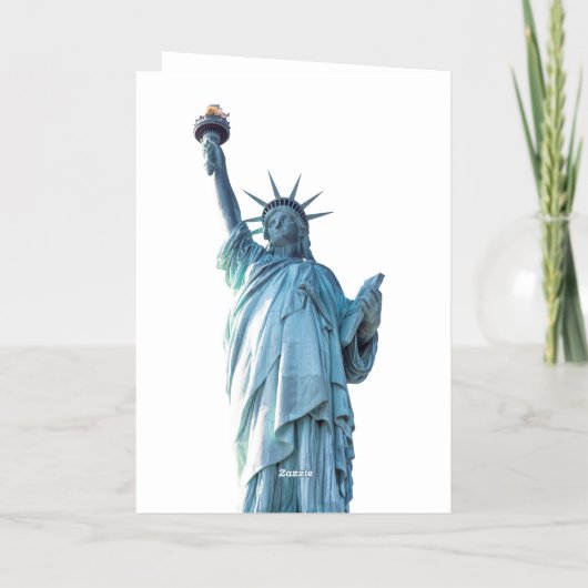 Vrijheidsbeeld Folie Wenskaart (Achterkant)