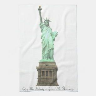 Vrijheidsbeeld geef me Chocolate Towel Theedoek