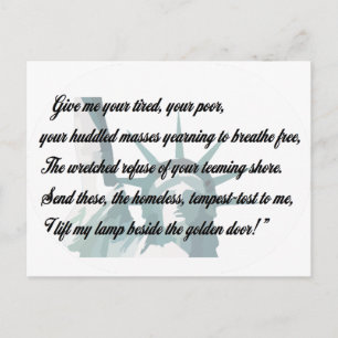 Vrijheidsbeeld - Geef me je moe... Briefkaart