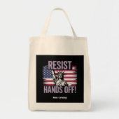 Vrijheidsbeeld geeft protestverzet de hand tote bag (Voorkant)