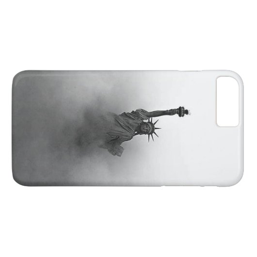 Vrijheidsbeeld gehuld in mist Case-Mate iPhone case (Achterkant (Horizontaal))