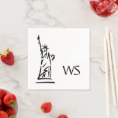 Vrijheidsbeeld gelanceerd servet (Insitu)