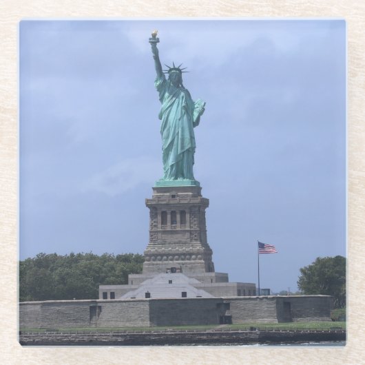 Vrijheidsbeeld Glazen Onderzetter (Voorkant)