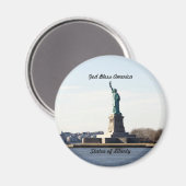 Vrijheidsbeeld, God zegene Amerika Magneet (Voorkant / Achterkant)