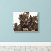 Vrijheidsbeeld - Goree Island, Senegal Canvas Afdruk (Insitu (Houten vloer))