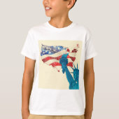 Vrijheidsbeeld Grunge T-shirt (Voorkant)