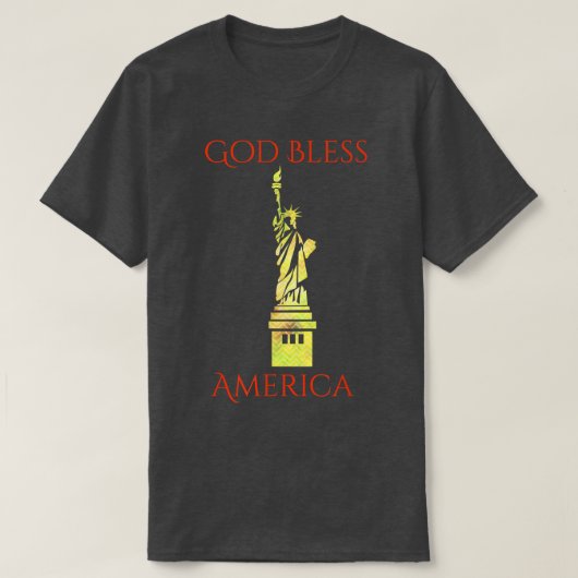 Vrijheidsbeeld: het Amerikaanse T-shirt van de Ver (Design voorkant)