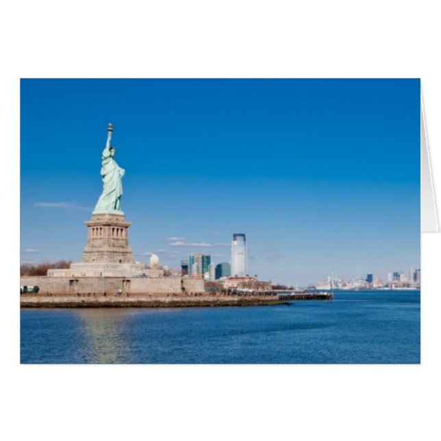 Vrijheidsbeeld, Hudson River en Manhattan (Voorkant Horizontaal)
