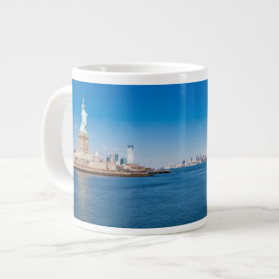 Vrijheidsbeeld, Hudson River en Manhattan Grote Koffiekop