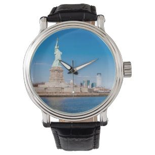 Vrijheidsbeeld, Hudson River en Manhattan Horloge