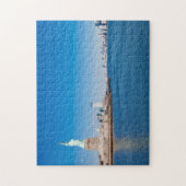 Vrijheidsbeeld, Hudson River en Manhattan Legpuzzel (Verticaal)