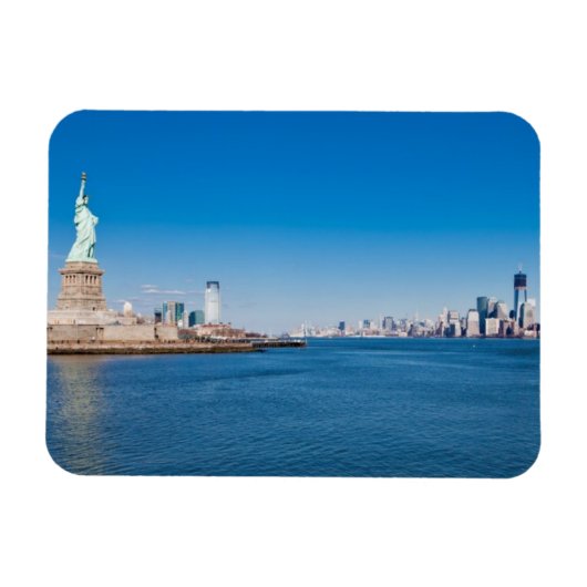 Vrijheidsbeeld, Hudson River en Manhattan Magneet (Horizontaal)