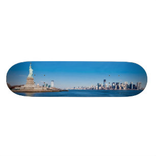 Vrijheidsbeeld, Hudson River en Manhattan Skateboard