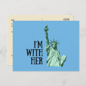 Vrijheidsbeeld: Ik ben bij haar Briefkaart (Voorkant / Achterkant)
