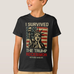 Vrijheidsbeeld Ik overleefde de Trump-recessie F T-shirt