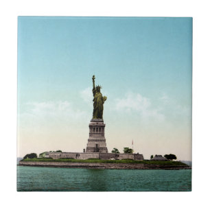 Vrijheidsbeeld in de  haven New York Tegeltje