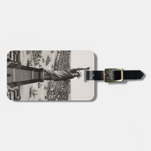 Vrijheidsbeeld in de haven van New York Bagagelabel (Voorkant horizontaal)