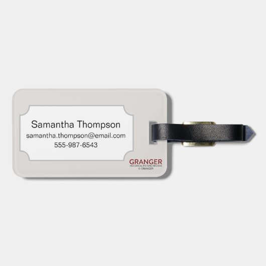 Vrijheidsbeeld in de haven van New York Bagagelabel (Achterkant horizontaal)