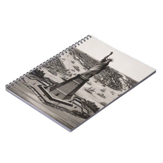 Vrijheidsbeeld in de haven van New York Notitieboek (Linkerzijde)