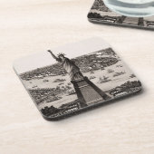 Vrijheidsbeeld in de haven van New York Onderzetter (Linkerzijde)