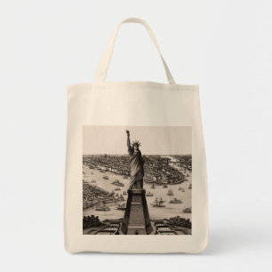 Vrijheidsbeeld in de haven van New York Tote Bag