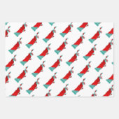 Vrijheidsbeeld in Kerstmis in Santa Costume Inpakpapier Vel (Voorkant 2)