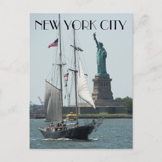 Vrijheidsbeeld in New York Briefkaart (Voorkant)