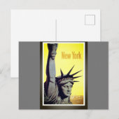 Vrijheidsbeeld in New York Briefkaart (Voorkant / Achterkant)