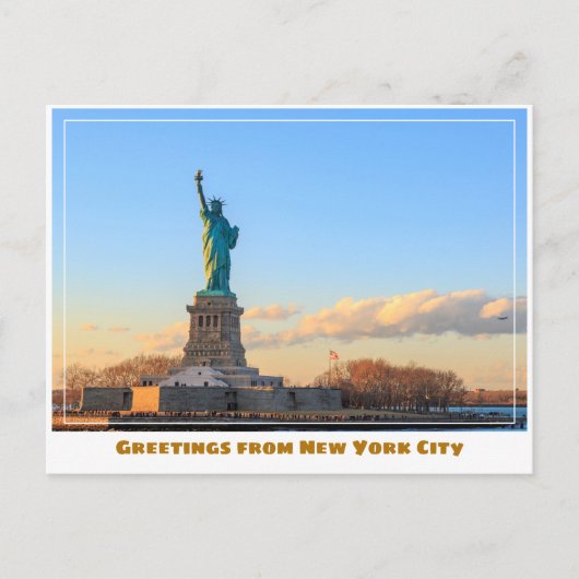 Vrijheidsbeeld in New York Briefkaart (Voorkant)